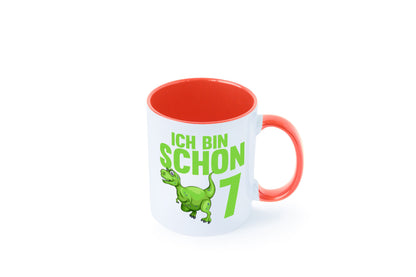 7. Geburtstag | 7 Jahre Dino Dinosaurier Humor Geschenkidee Tasse