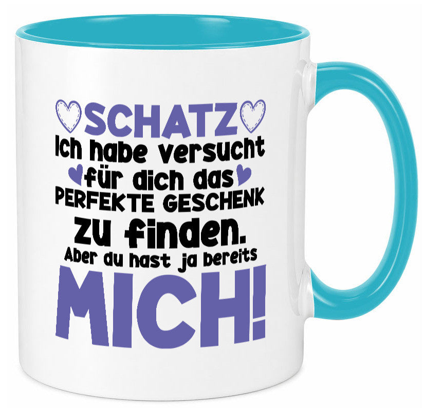 Schatz | Liebe Valentinstag Freund Freundin Herz Geschenkidee Humor Tasse