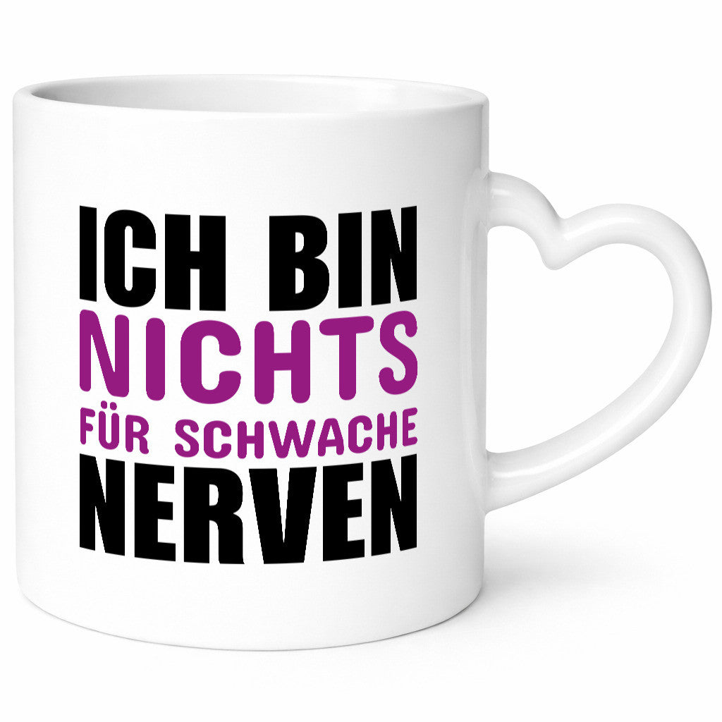 Schwache nerven lustiger Spruch Geschenk Humor Geschenkidee Tasse