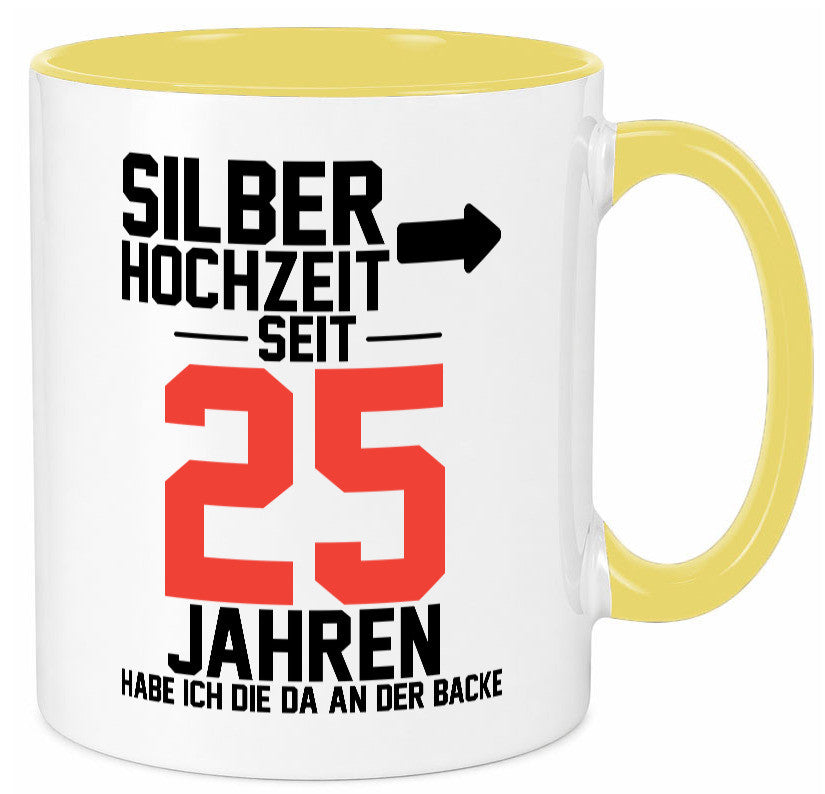 25. Hochzeitstag | Ehemann Silberhochzeit v2 lustig Humor Geschenkidee Geschenk Tasse