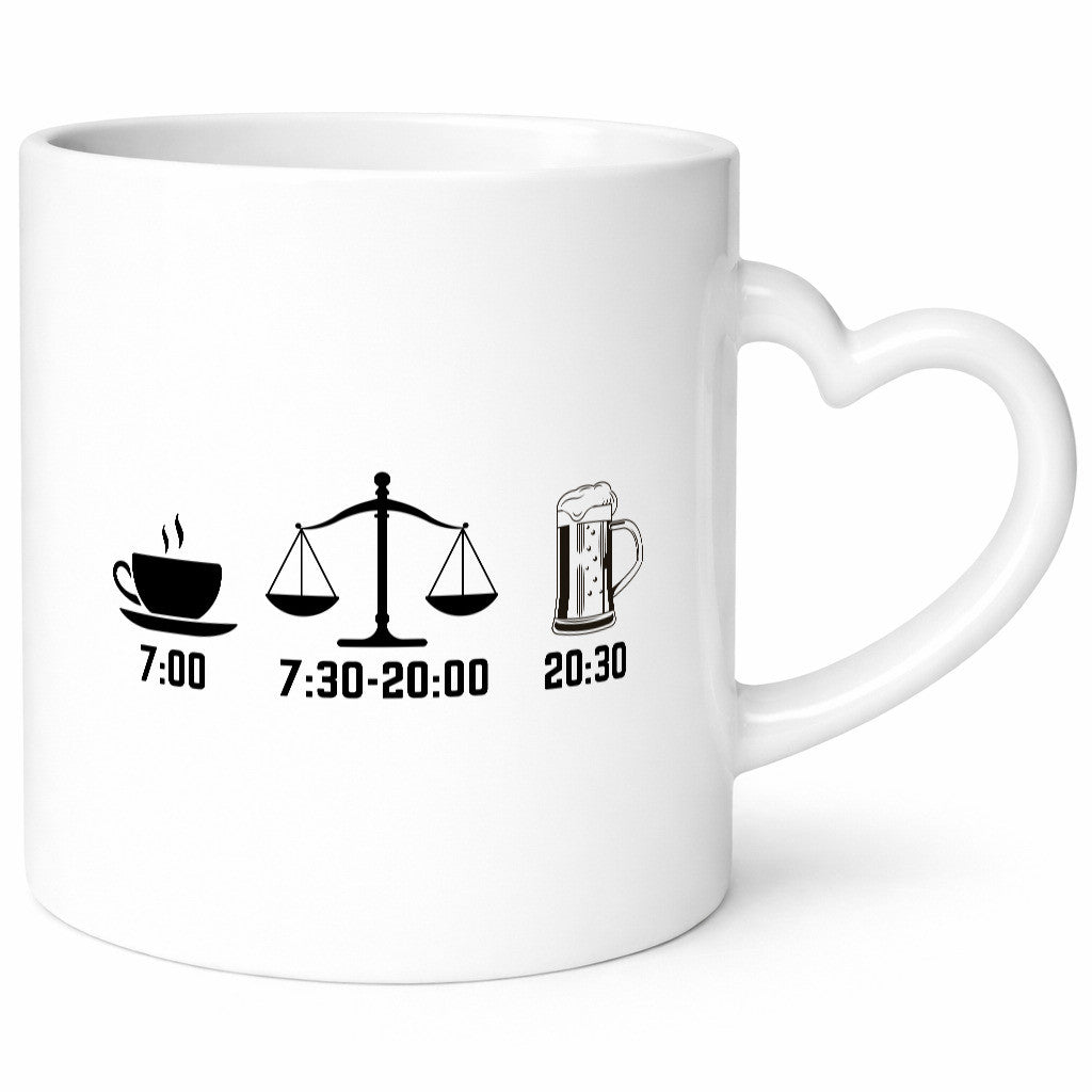 Kaffe am morgen | Anwalt Bier abend Geschenkidee Humor Tasse