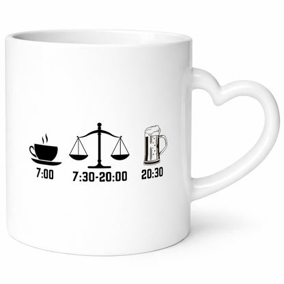 Kaffe am morgen | Anwalt Bier abend Geschenkidee Humor Tasse