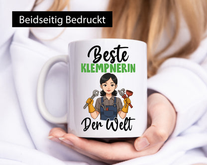 Beste Klempnerin | Klempnerinnen v2 Geschenkidee Humor Tasse