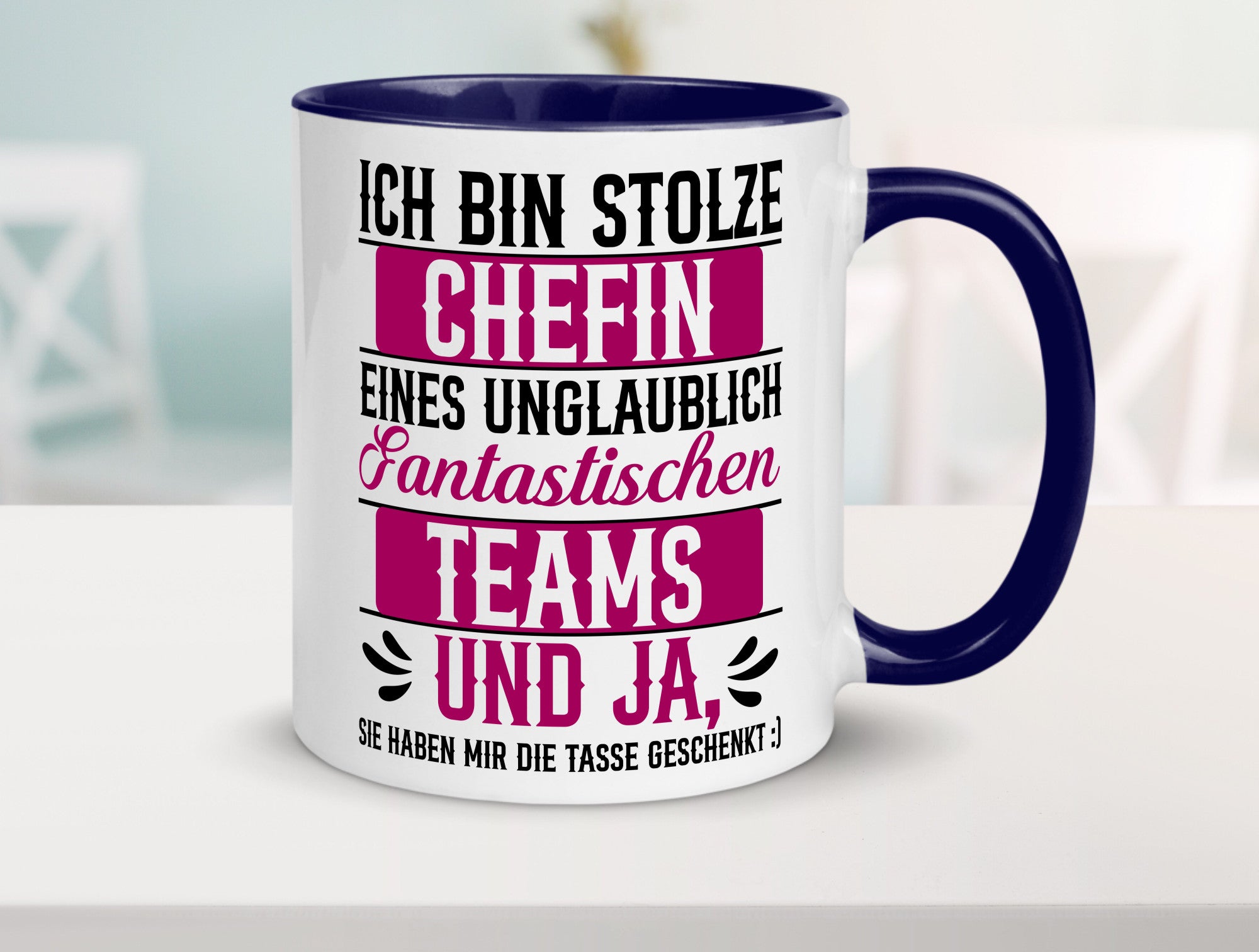 Stolze Chefin | Tolles Team Mitarbeiter lustig Arbeit Kollegen Büro Geschenk