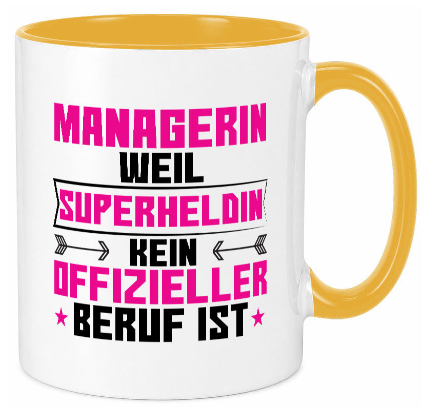 Superheldin Managerin | Management Humor Geschenkidee Tasse