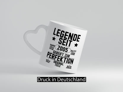 Legende seit 2005 | Geburtstag Gut gereift Whiskey Logo lustig Geschenkidee