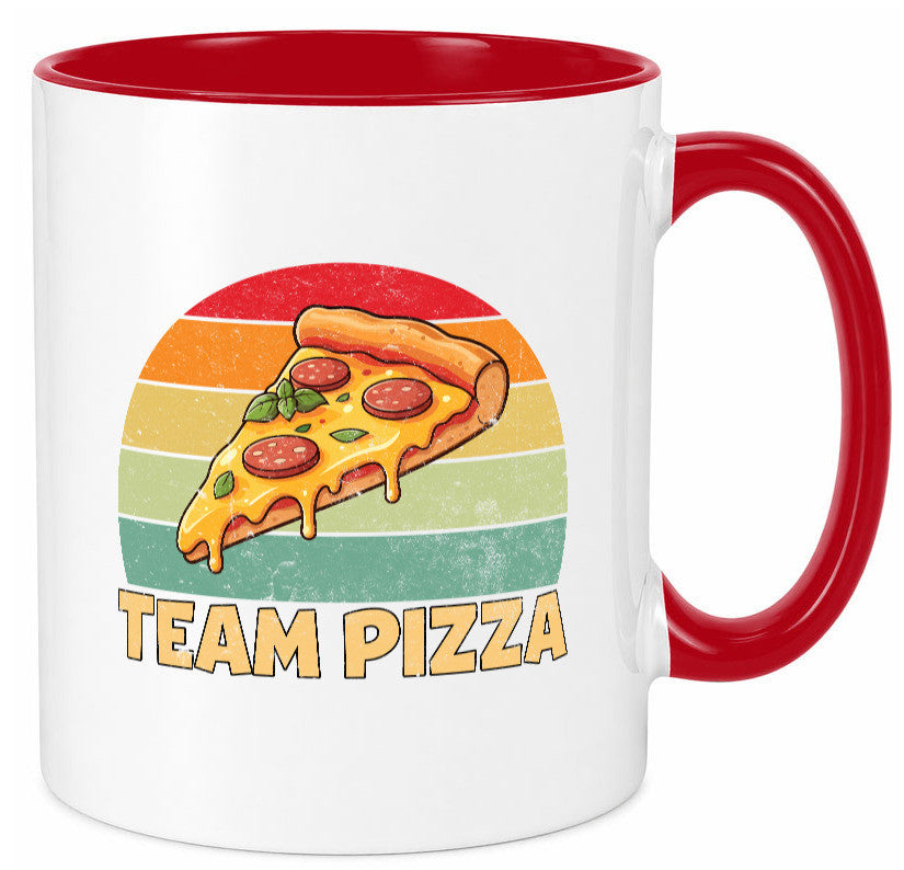Team Pizza | Pizzaliebhaber Lover v2 Geschenkidee Humor Tasse