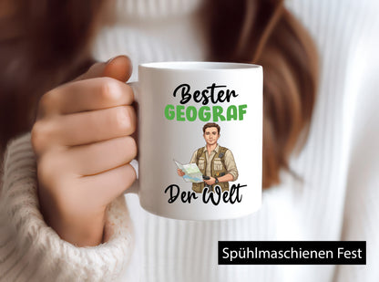 Bester Geograf | Geografie v2 Geschenkidee Humor Tasse