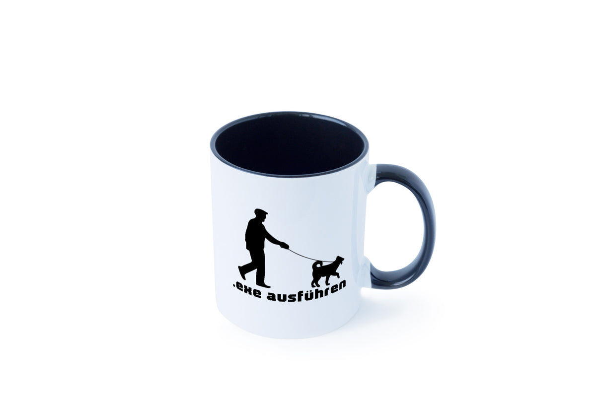 Exe ausführen | Echse Programmierer Informatiker Nerd Humor Geschenkidee Tasse