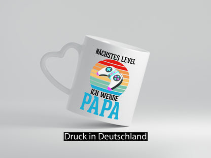 Nächstes Level ich werde Papa | Ankündigung Gamer Geschenkidee Humor Tasse