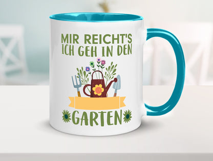 Ich geh in den Garten | Gärtner Tasse Gartenarbeit Humor Arbeit Kollegen Büro