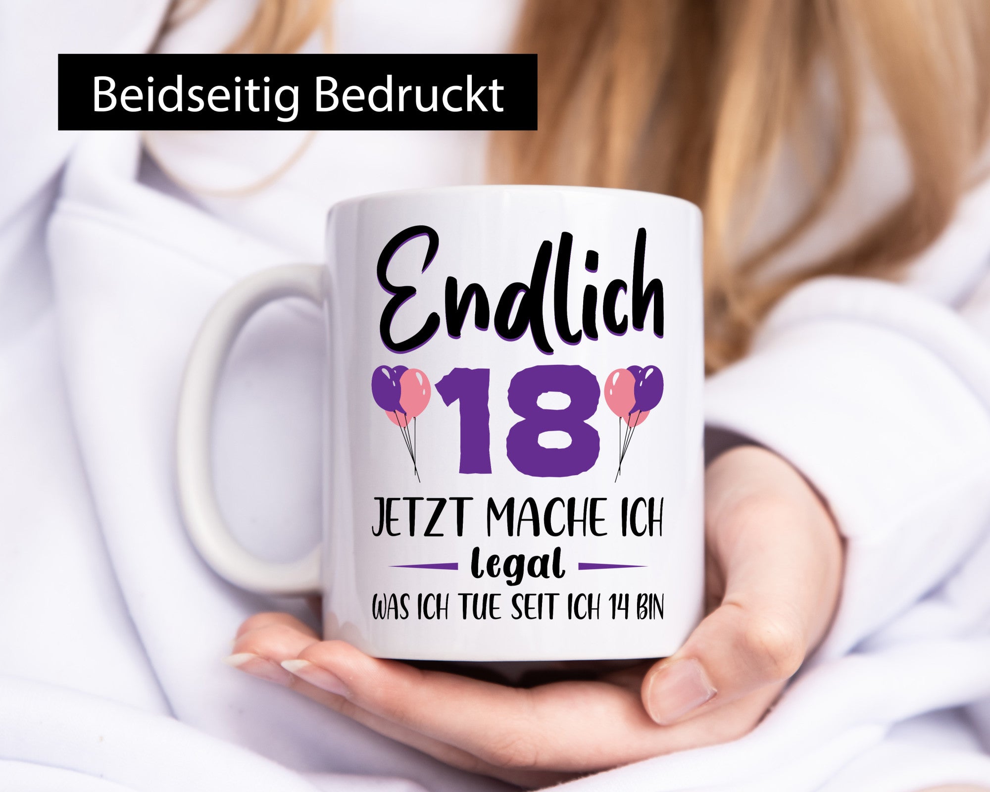 18. Geburtstag | ich darf jetzt alles Junge Mädchen Geschenkidee Humor Tasse