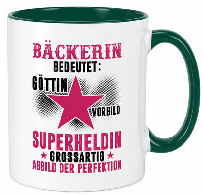 Bedeutung von Bäckerin | Bäckerei Frauen Backen lustig Humor Geschenkidee Tasse