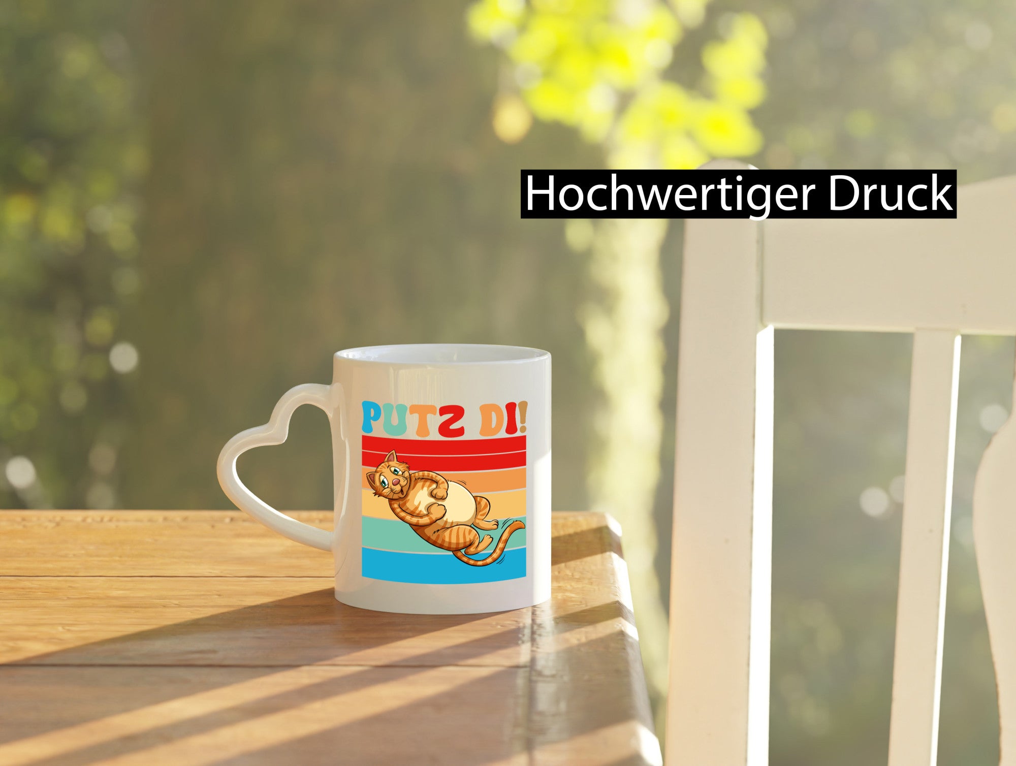 Putz di | Katze Katzenfreunde Katzen Geschenk Tierliebhaber Humor lustiger