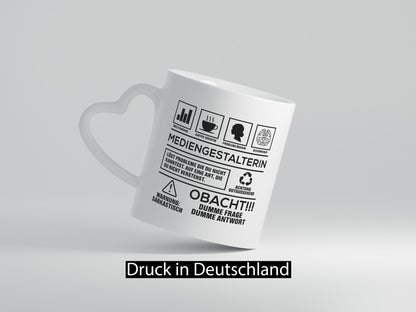Achtung Probleme Mediengestalterin | Medien lustig Humor Geschenkidee Geschenk