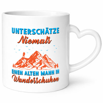 Alter Mann in Wanderschuhen | Berge Mensch Geschenkidee Humor Tasse