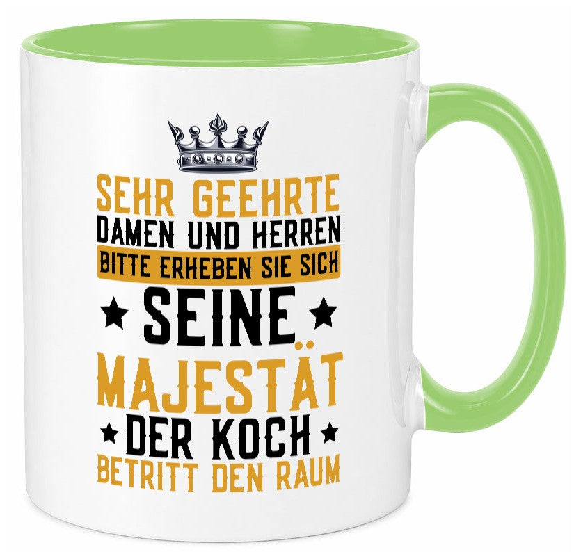 Seine Majestät der Koch | Küchenchef Restaurant Beruf Geschenkidee Arbeit Tasse
