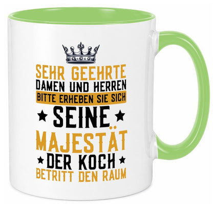 Seine Majestät der Koch | Küchenchef Restaurant Beruf Geschenkidee Arbeit Tasse