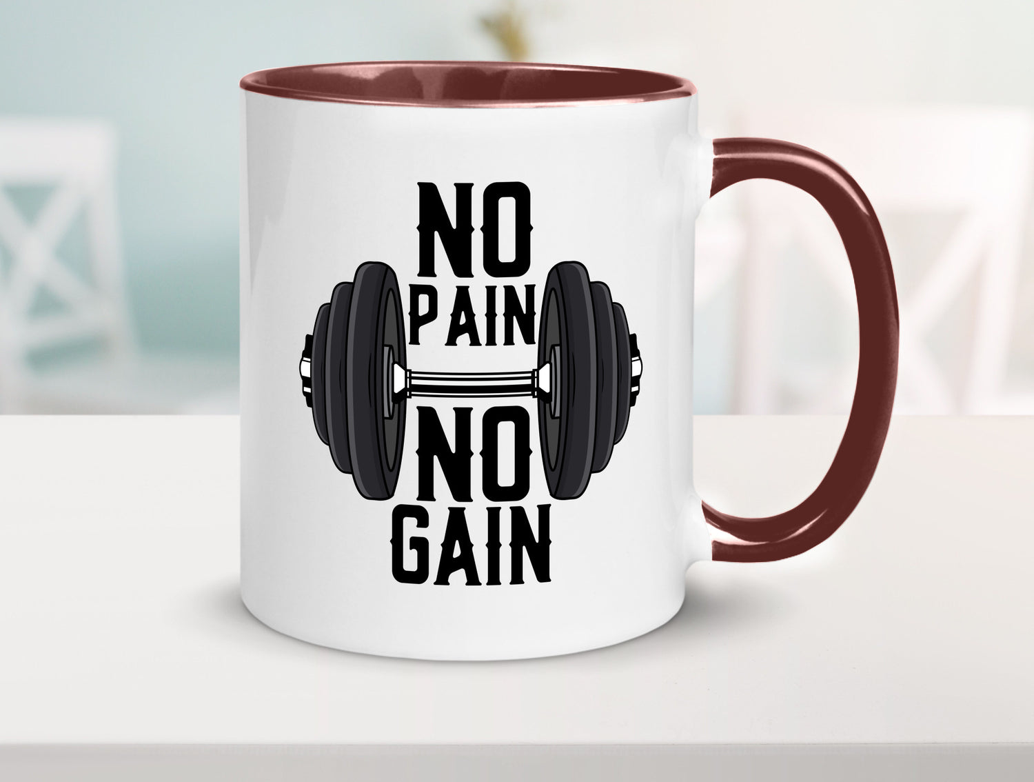 No Pain Gain | Training Motivation Fitness Pumpen lustig Humor Geschenkidee