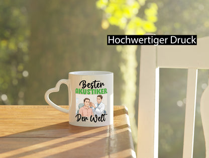 Bester Akustiker | Akustik Hörgeräteakustik v2 Humor Geschenkidee Tasse