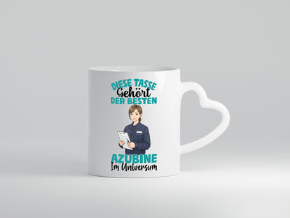 Im Universum: Azubine | Ausbildung Lehre Lehrling Geschenkidee Humor Tasse