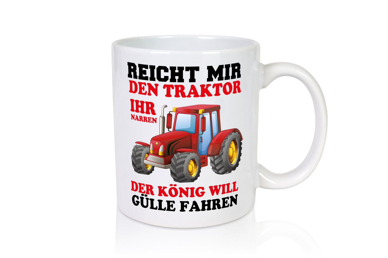 Gebt mir den Traktor Geschenk Humor Geschenkidee lustiger Spruch Tasse