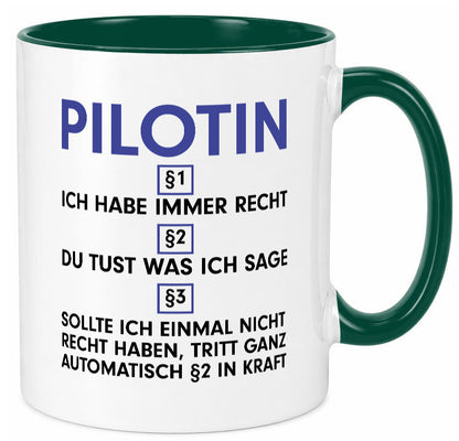 Ich habe immer Recht Pilotin | Definition Piloten v2 lustiger Spruch Geschenk