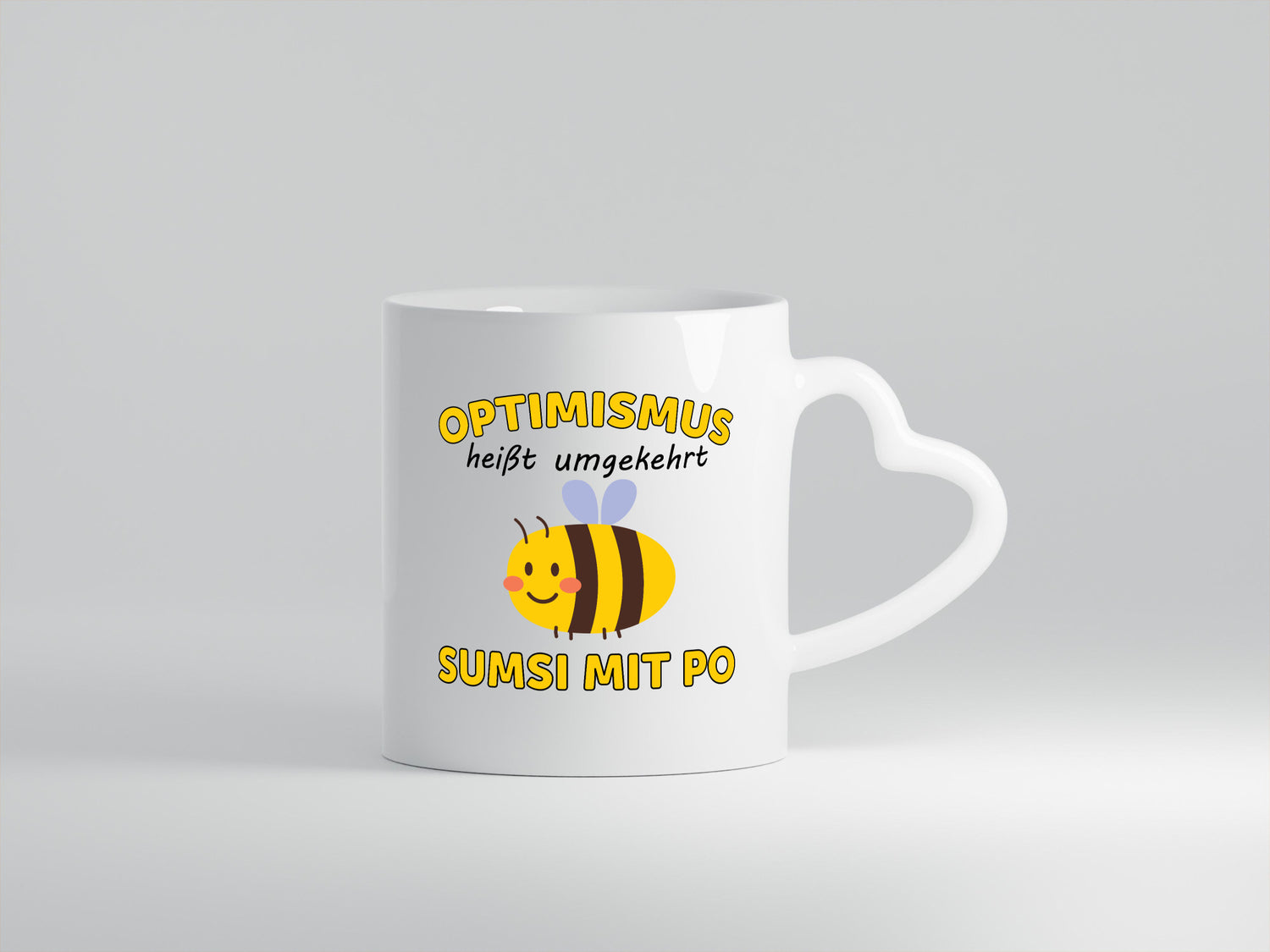 Optimismus umgekehrt Sumsi mit Po | Biene Zuversicht Geschenk Humor