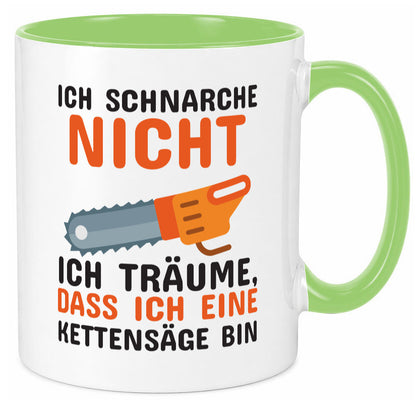 Ich schnarche nicht lustiger Spruch Geschenk Humor Geschenkidee Tasse
