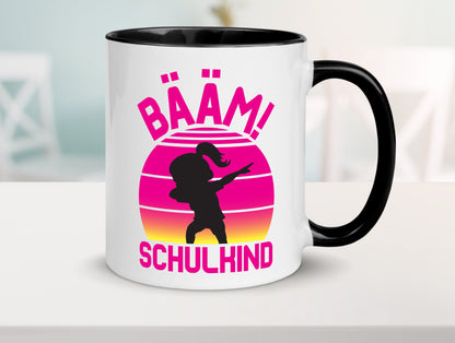 Bääm Schulkind | Einschuldung Schulanfang Geschenkidee Humor Tasse