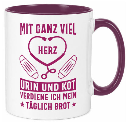 Herz, Urin, Kot, damit verdien ich mein Brot | Stethoskop Geschenk Humor