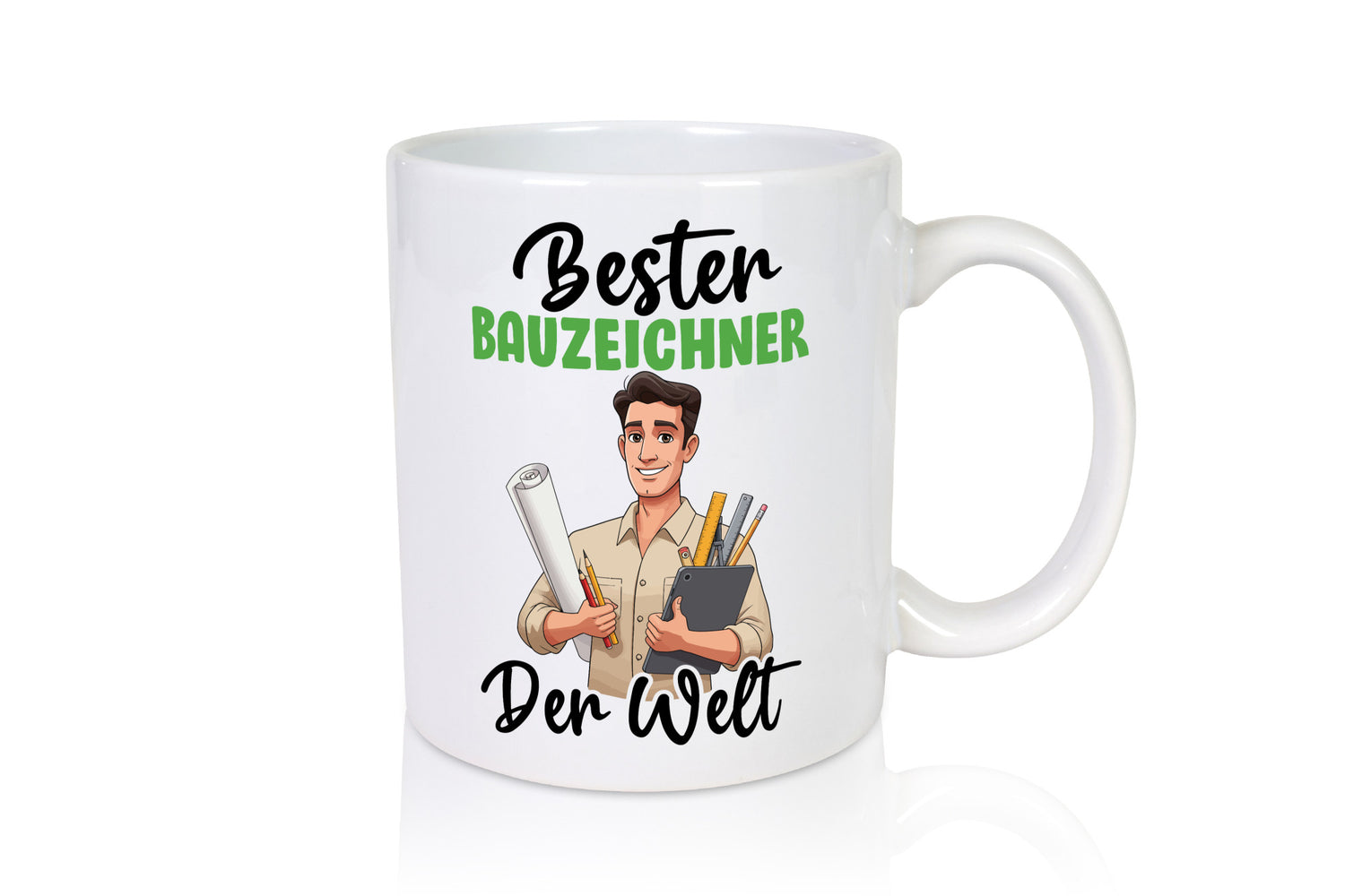 Bester Bauzeichner | Zeichner v2 lustiger Spruch Geschenk Humor Geschenkidee