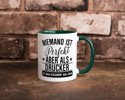 Verdammt nah dran: Drucker | Druckerei Print Medien lustig Humor Geschenkidee