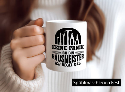 Keine Panik ich bin Hausmeister regel das | lustiger Spruch Geschenk Humor