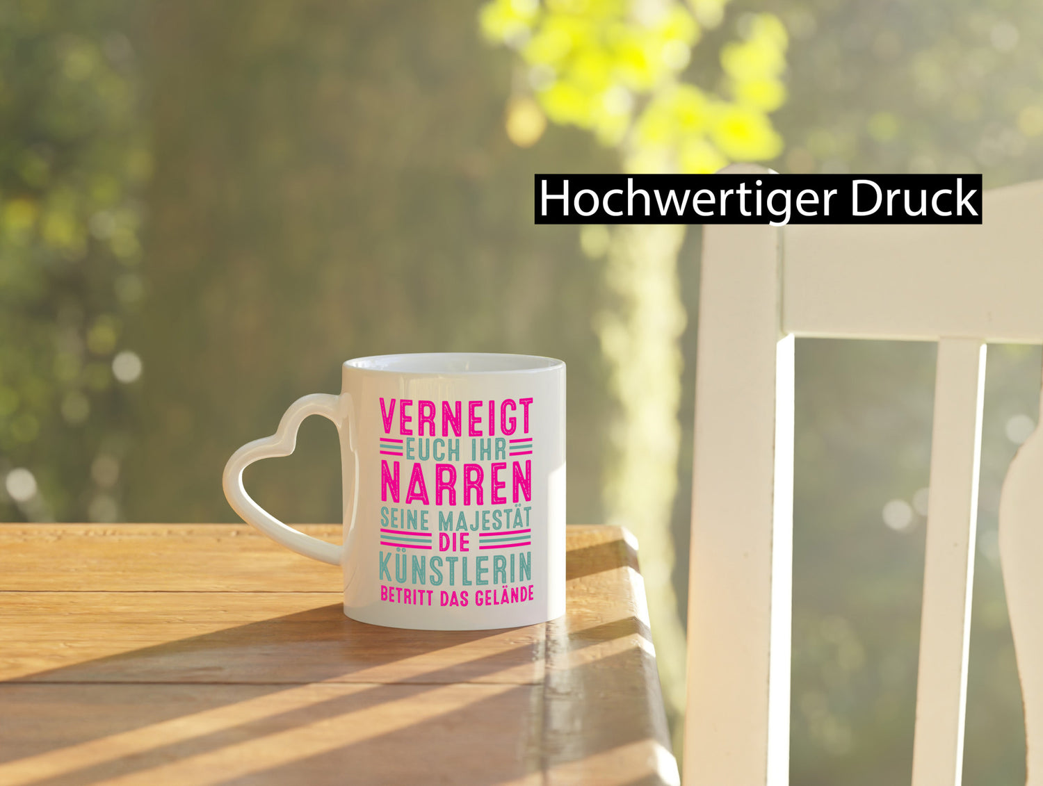 Verneigt euch: Künstlerin | Kunst lustiger Spruch Geschenk Humor Geschenkidee