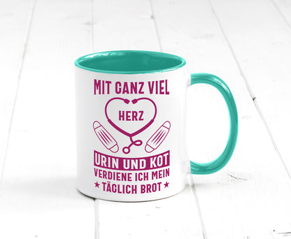Herz, Urin, Kot, damit verdien ich mein Brot | Stethoskop Geschenk Humor