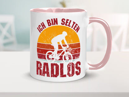 Ich bin Selten Radlos | Radfahrer Mountainbike Humor Geschenkidee Tasse