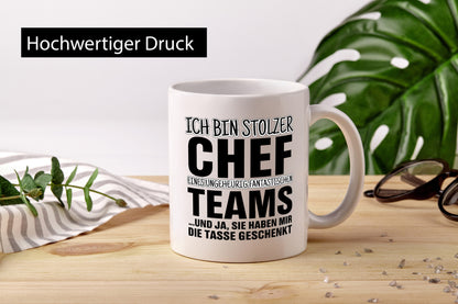 Stolzer Chef Humor Arbeit Kollegen Büro Geschenkidee Tasse