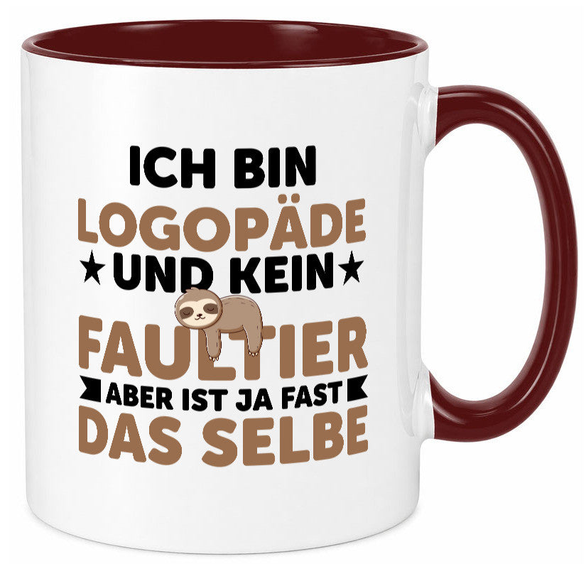 Ich bin kein Faultier: Logopäde | Sprachtherapie v2 Humor Tierliebhaber