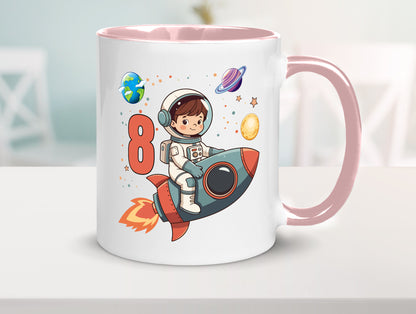 8. Geburtstag | 8 Jahre Astronaut Weltraum Humor Geschenkidee Tasse