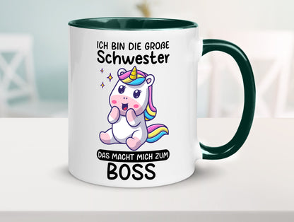 Große schwester macht mich zum Boss | Einhorn Geschwister lustiger Spruch