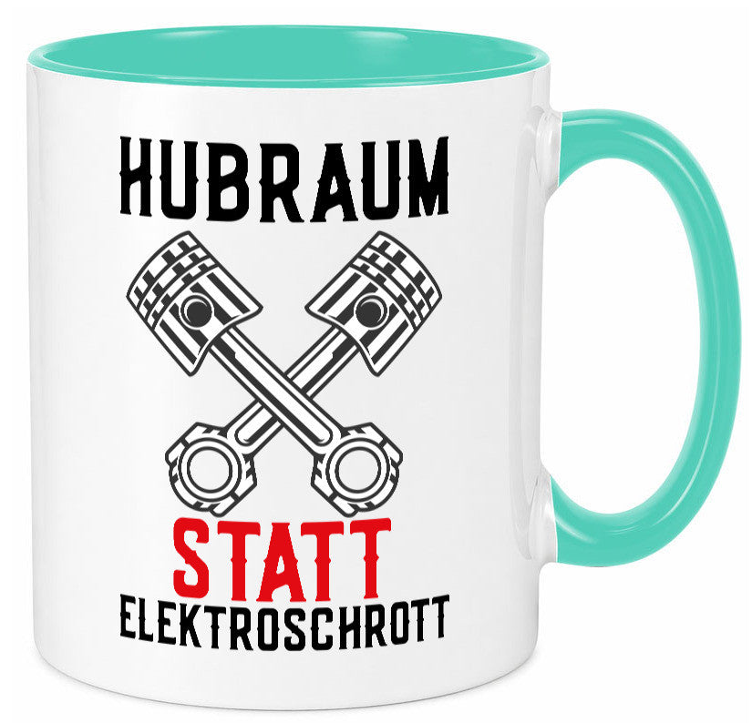 Hubraum statt Elektroschrott | Autofan Verbrennungsmotor Geschenk Humor