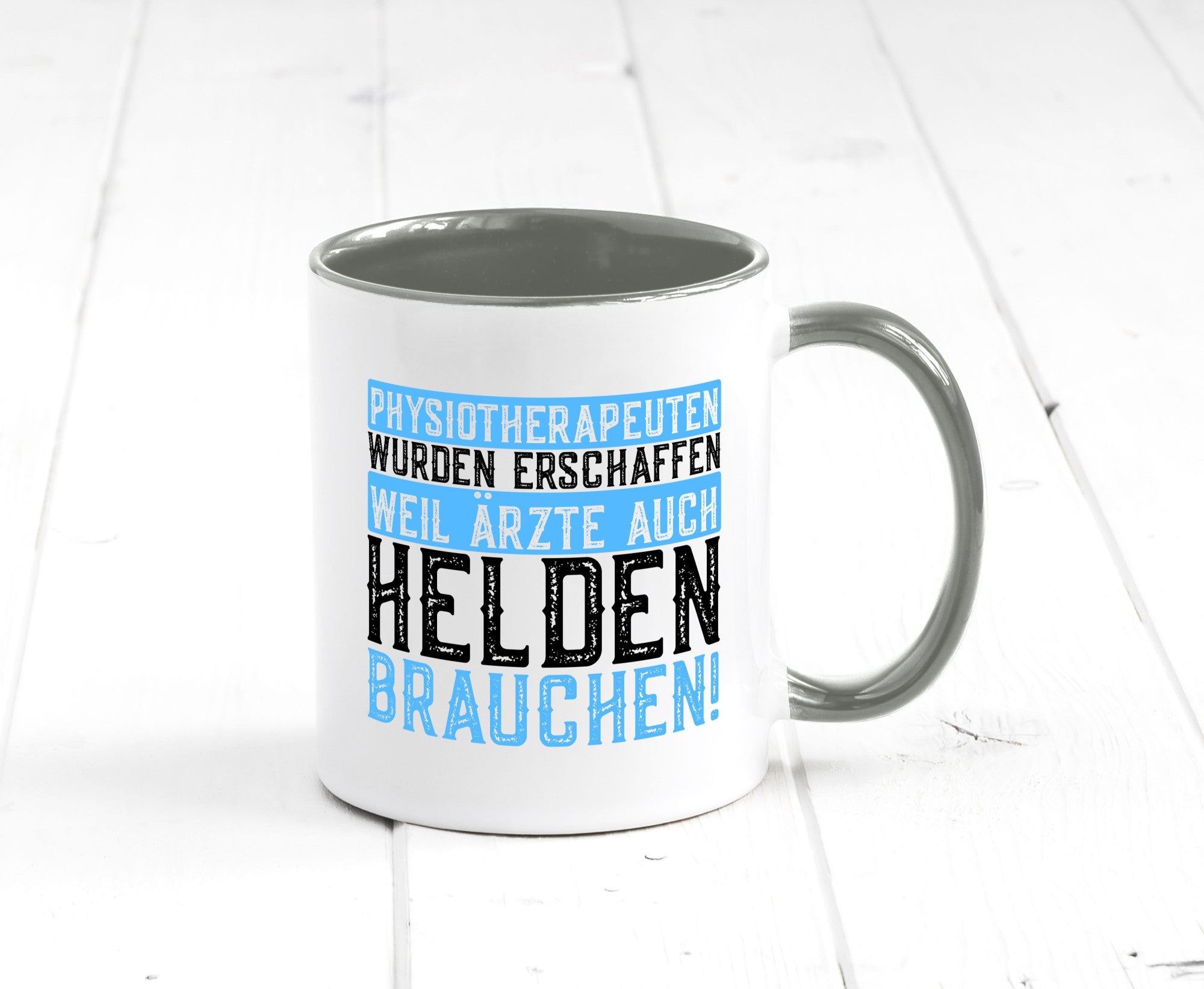 Physiotherapeut | Helden Therapeutin lustiger Spruch Humor Geschenkidee Tasse