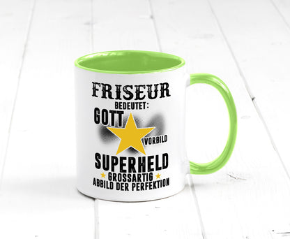 Bedeutung von Friseur | Frisör lustiger Spruch Geschenk Humor Geschenkidee Tasse