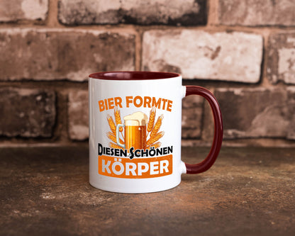Bier förmte diesen Körper | bierliebhaber v2 Humor Geschenkidee Tasse