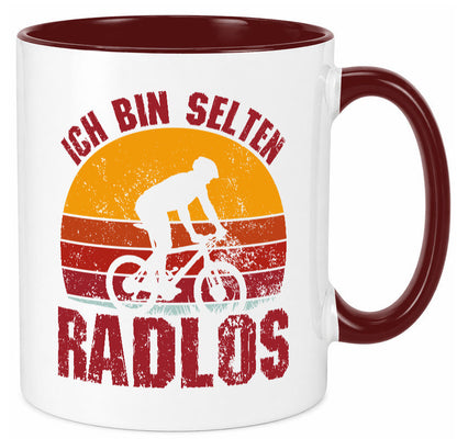 Ich bin Selten Radlos | Radfahrer Mountainbike Humor Geschenkidee Tasse