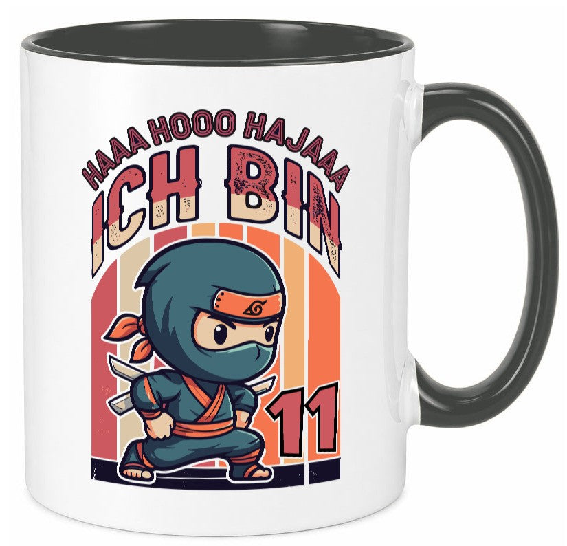 11. Geburtstag | Ninja Junge 11 Jahre Geschenk Geschenkidee lustiger Spruch Tasse