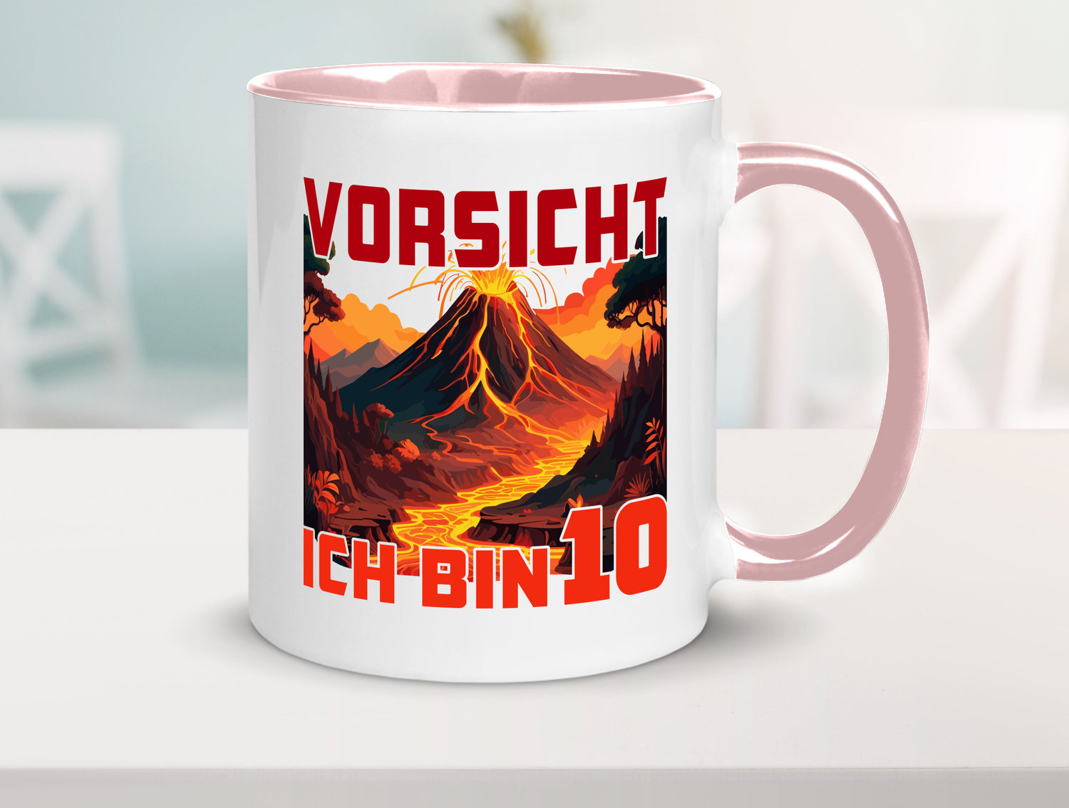 10. Geburtstag | 10 Jahre Vulkanausbruch Vulkan Humor Geschenkidee Tasse