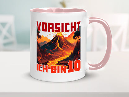 10. Geburtstag | 10 Jahre Vulkanausbruch Vulkan Humor Geschenkidee Tasse