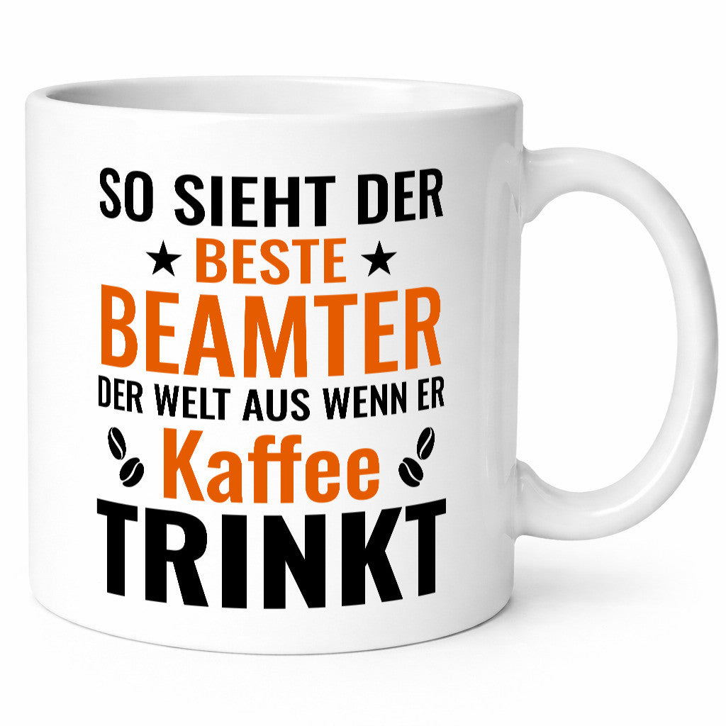 Kaffee trinkt: Beamter | Verbeamtung Dienst lustiger Spruch Geschenk Humor